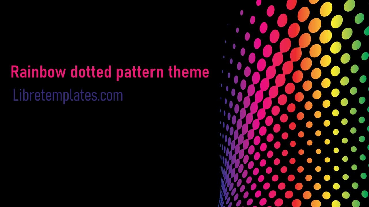 Gepunktetes Regenbogenmuster