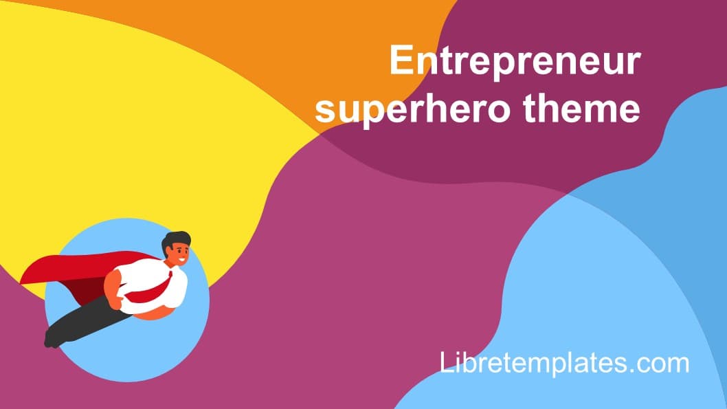 Unternehmer-Superhelden-Thema