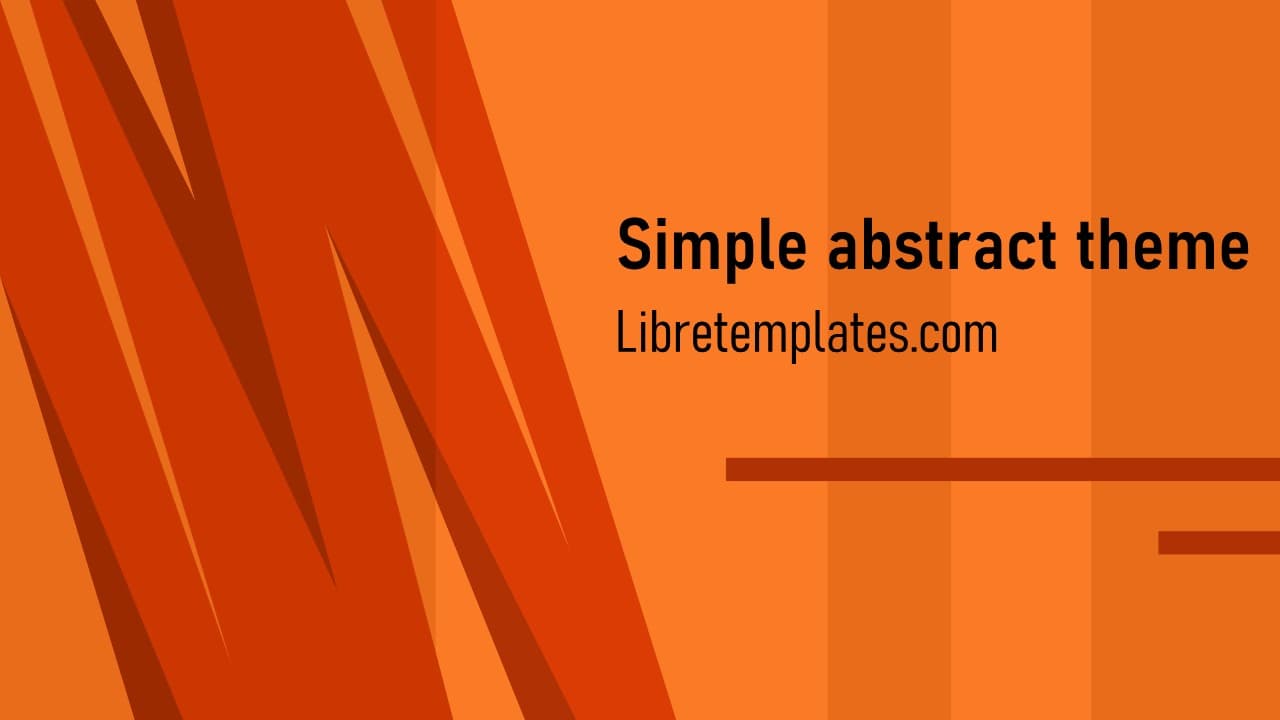 Einfaches orange-rotes Thema