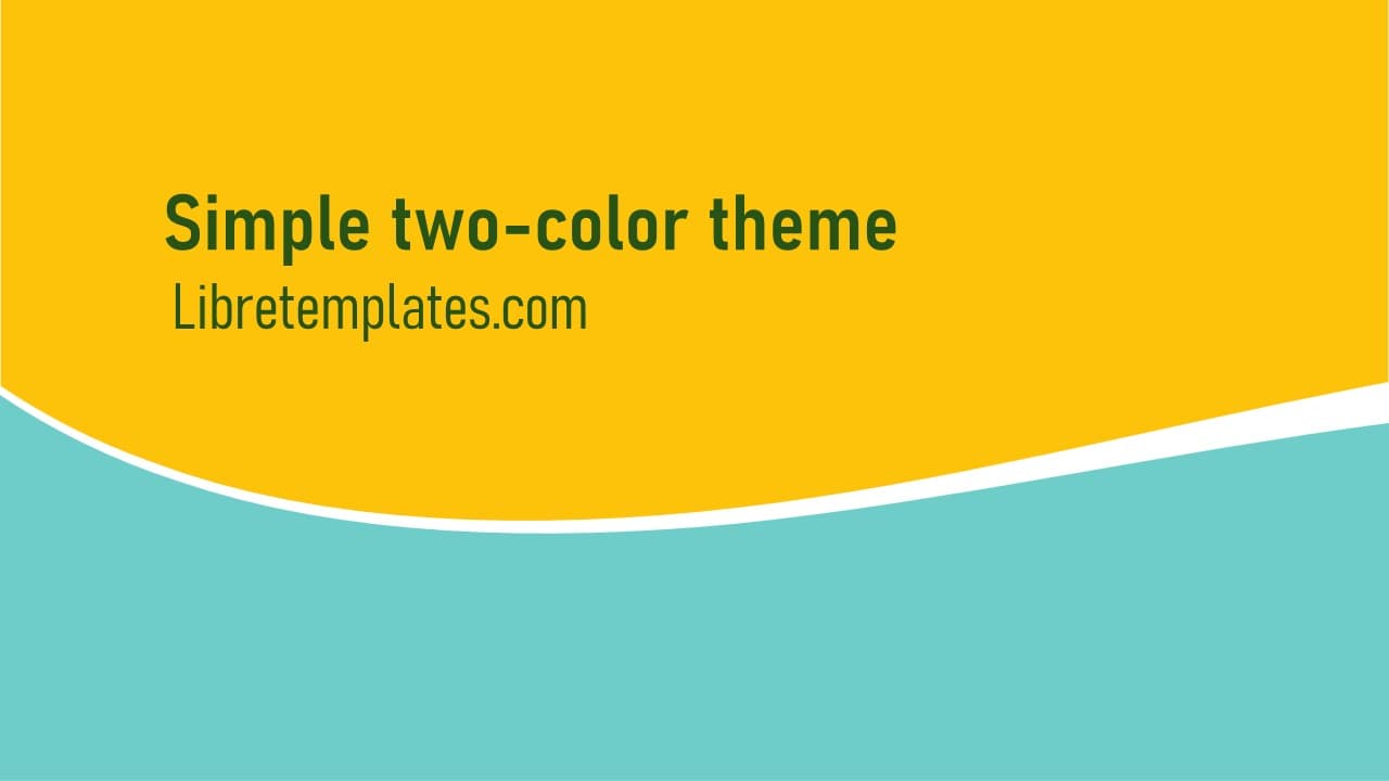 Einfaches Zweifarb-Thema