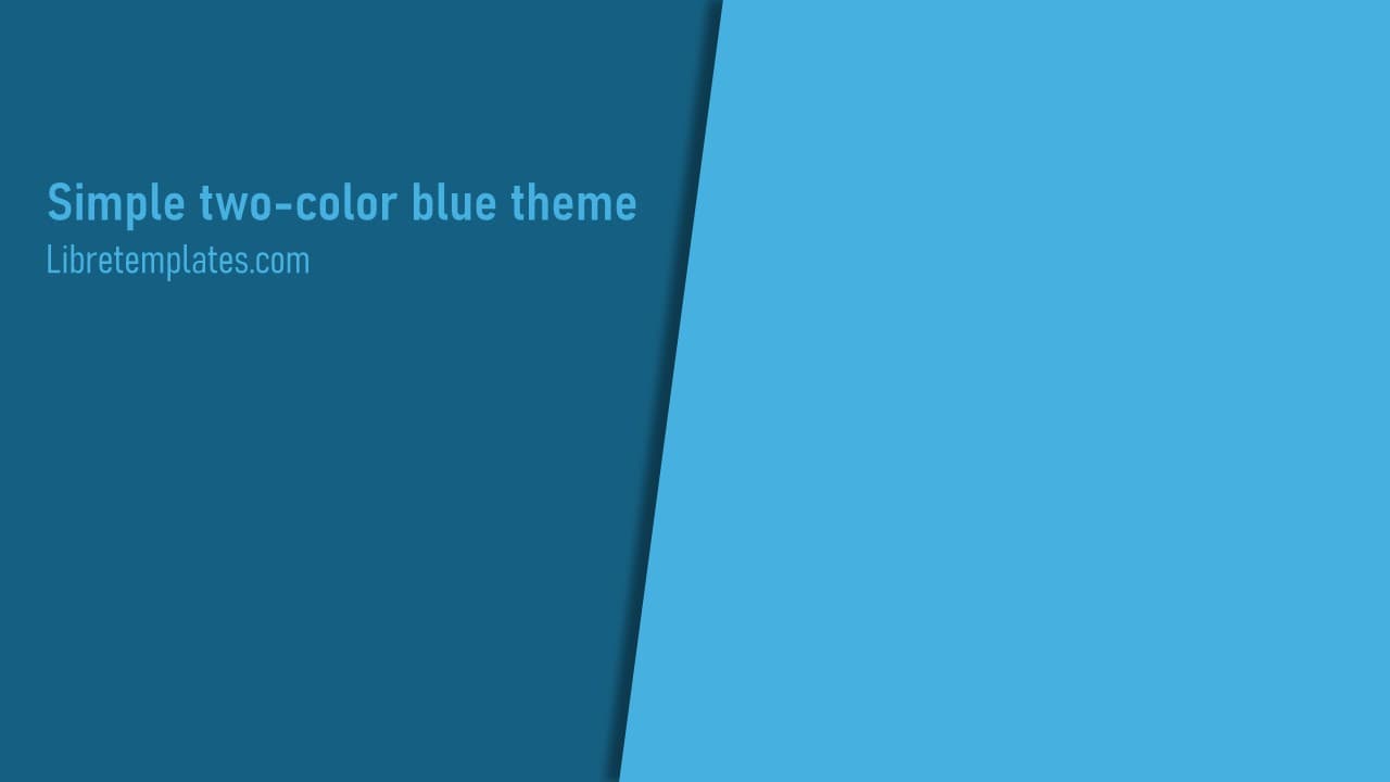 Einfaches zweifarbiges Blau-Thema