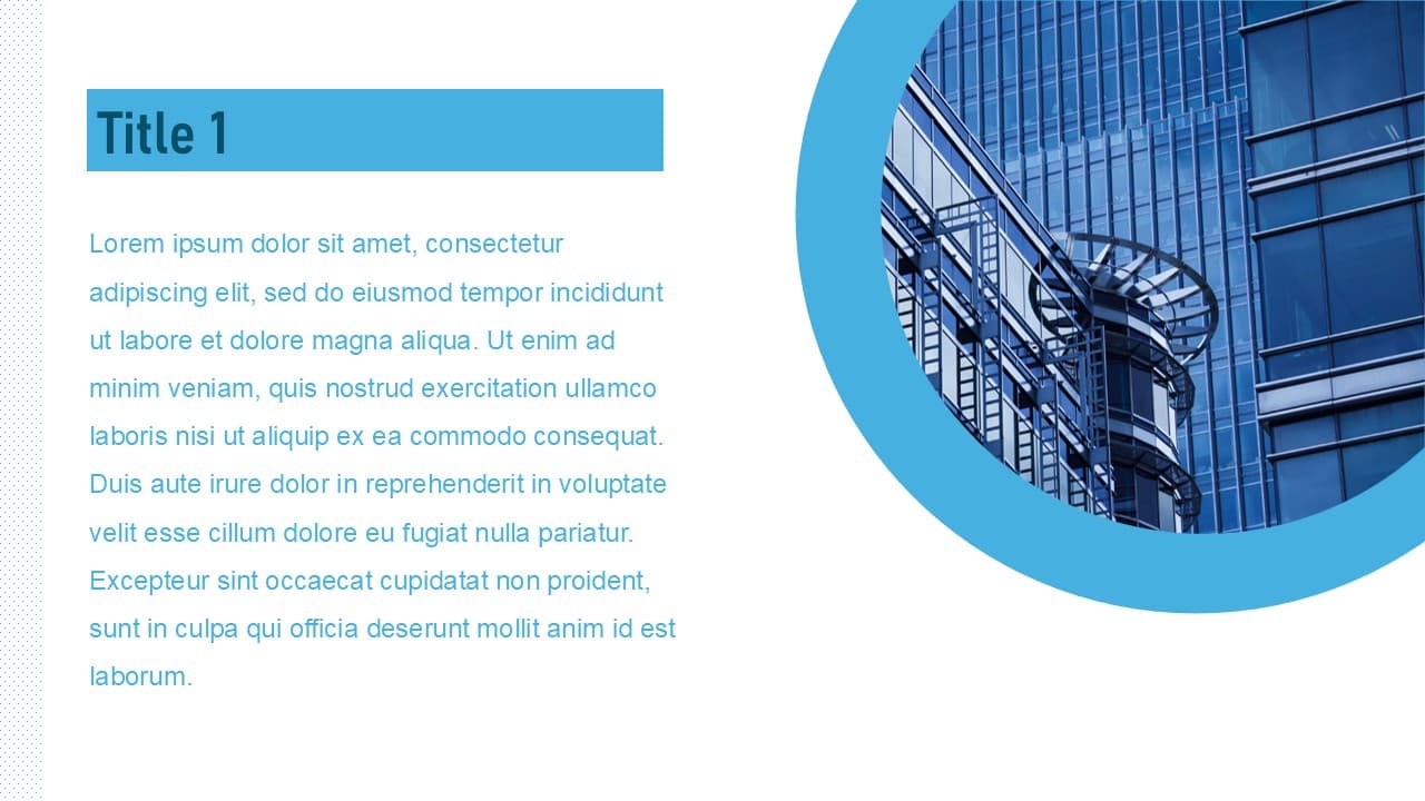 Blue and white architectural theme - view 2