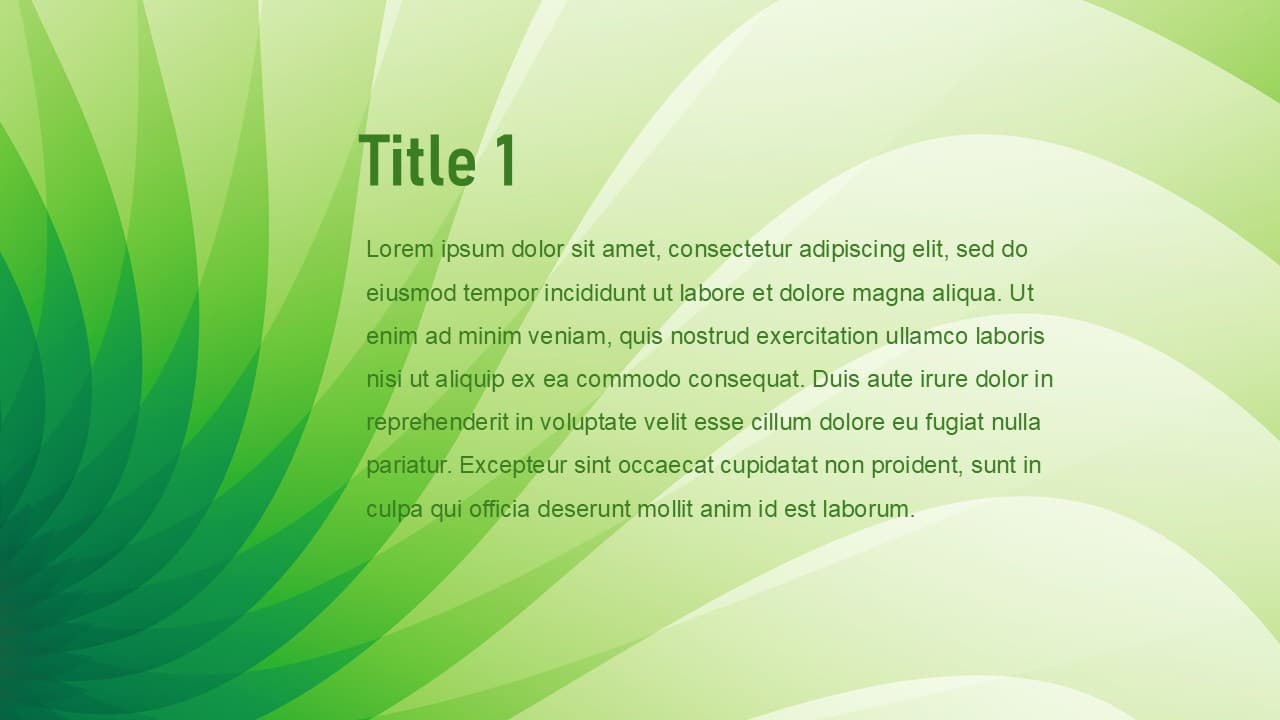 Green waves theme - view 2