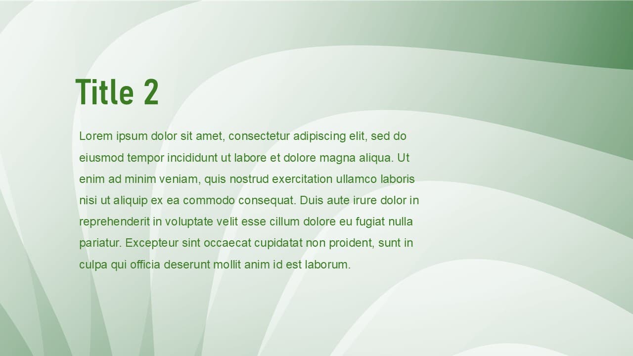 Green waves theme - view 3