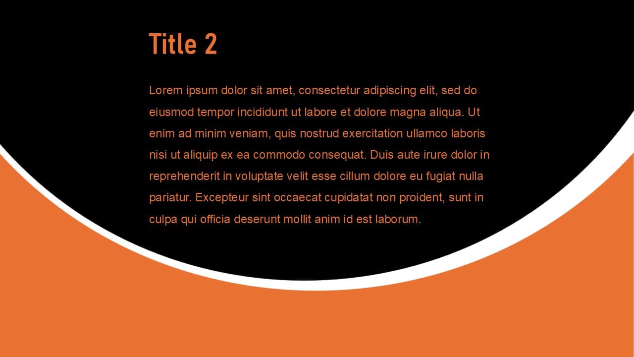 Simple black and orange theme - view 3