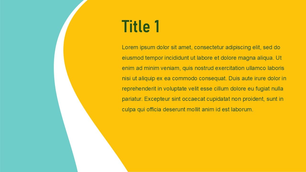 Simple two-color theme - view 2