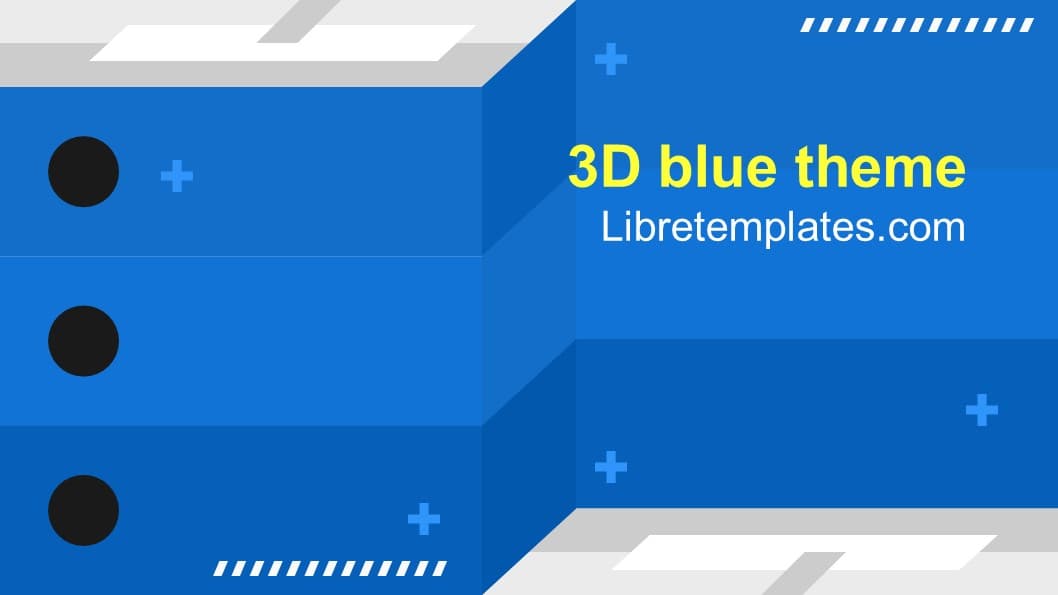 3D-Blau-Thema