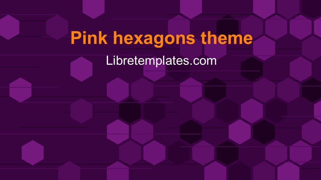 Pink hexagons theme