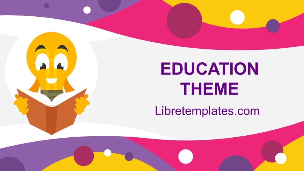 Lightbulb reading a book theme