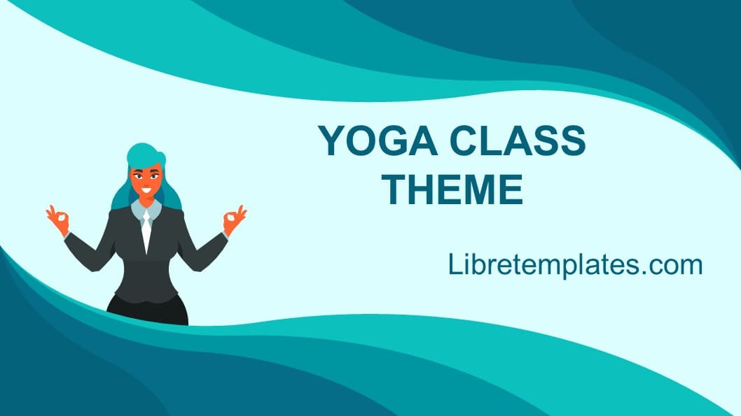 Yogastunde für Geschäftsfrauen Thema