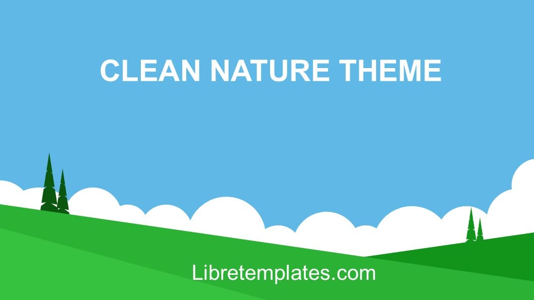 Sauberes Natur-Theme
