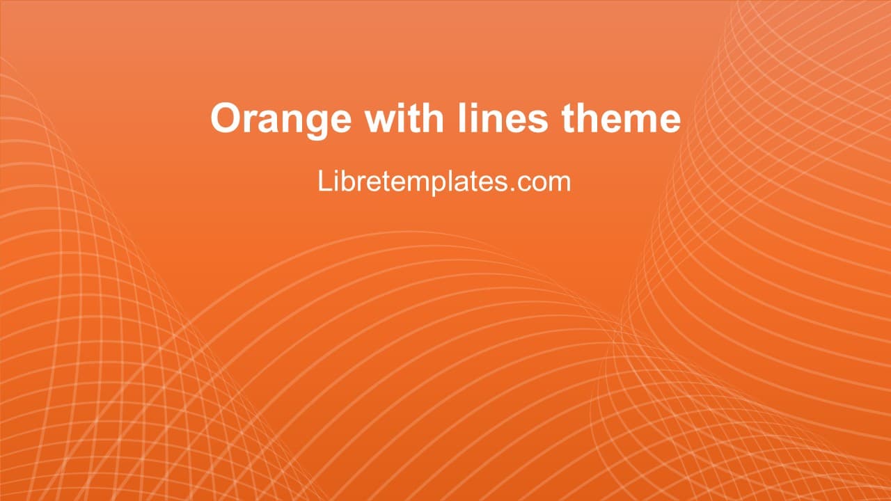 Orangefarbener Hintergrund abstrakte Linien