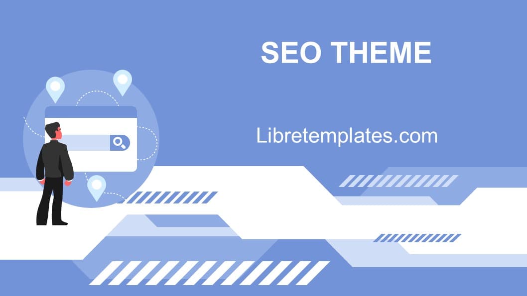 Blaues SEO-Thema