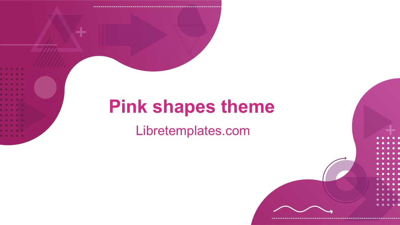 Abstrakte rosa Formen Thema