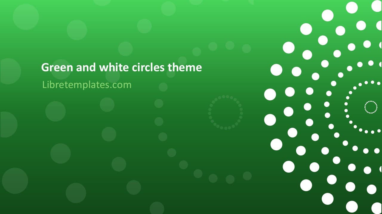Grün-weiße Kreise Thema