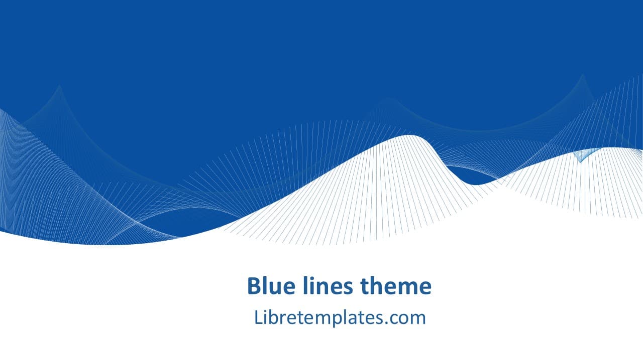 Abstraktes blaues Linien-Thema