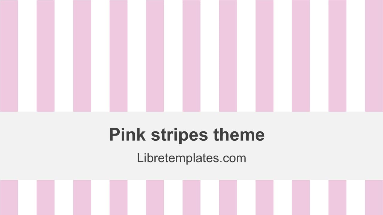 Pink stripes theme